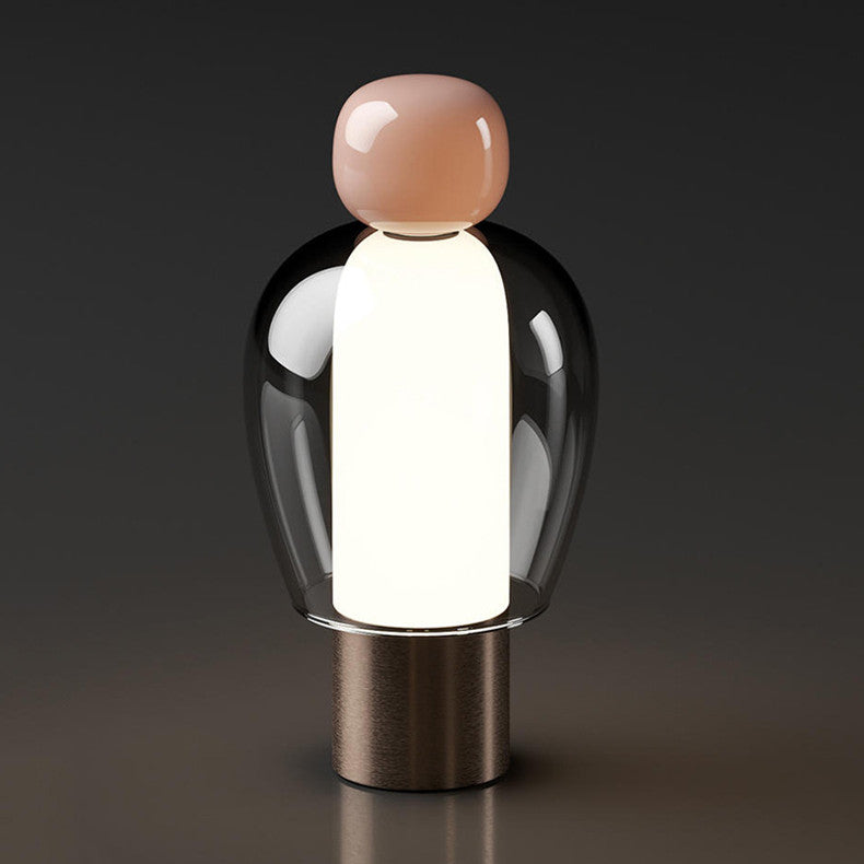 Lampe de table en verre simple