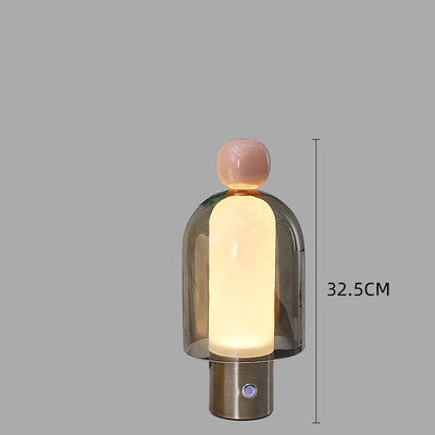 Lampe de table en verre simple